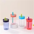 14oz Owala Plastic Water Bottle with Silicone Lid for Kids