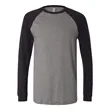 BELLA + CANVAS Men's Long Sleeve Jersey Baseball Tee
