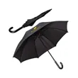 Executive Umbrella With Curved Faux Leather Ha...