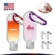 1.9 oz. Pabuk Clear Bottle Clear Sanitizer With Carabiner