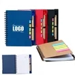 4.5 x 7.5 inch Lined Spiral Notebook with Pen & Sticky Tabs