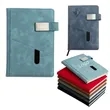 Leather Journal Notebook with Pocket and Magnetic Buckle