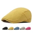 Unisex Japanese Retro Minimalist Solid Color Vintage Hat