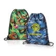 Camouflage Polyester Drawstring Bag