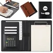 Multifunctional Business A5 Leather Folder With Calculator
