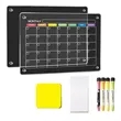 Acrylic Calendar Fridge Magnetic Display Board Set