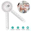 360 Degree Transparent Plastic Goniometer