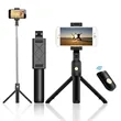 Horizontal Tripod Stand Selfie Stick with Bluetooth Remote