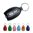 Leather Keychain W/ LED Light
