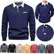 Personalized Men's Workwear Long Sleeve Polo Sweatshirt
