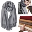 Soft Cashmere Feel Pashmina Wrap Scarf for Autumn Winter