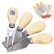 4-Piece Wooden Handle Cheese Knife Set