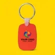 Oval Shaped Silicone Keychain