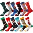 Christmas Holiday Colorful Fun Cotton Crew Socks