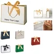 Holiday Gift Tote With Ribbon Handle