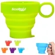 3oz. Collapsible Silicone Travel Cup with Handle