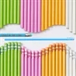 International HB Pencils with Eraser Macaron Colors