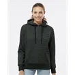 J. America Women's Glitter French Terry Hooded Sweatshirt