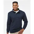 J. America Men's Quilted Half-Snap Pullover