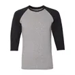 JERZEES Unisex Triblend Three-Quarter Raglan Baseball T-S...