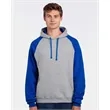 JERZEES Unisex Nublend® Colorblocked Raglan Hooded Sweats...
