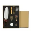 Vintage Feather Quill Pen Set