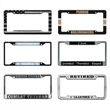 US license plate frame DIY customization