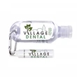 2 oz Tottle Antibacterial Sanitizer W/Carabiner + Clip Balm