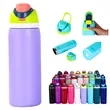 32 Oz Insulated Stainless Steel Water Bottle w/ Staw