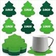 Christmas Tree Felt Coaster