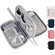 Double Layer Portable Electronics Travel Organizer