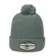 Rib Knit Watch Cap w/Pom