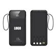 10000mAh Portable Charger with Built in Cables