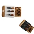 Marble and Acacia Wood Cutting Board with 3 pcs Knife Set