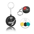 Hockey Puck Stress Reliever Keychain