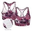 Women's Padded Racerback Workout Sports Bra (Full Color Subl