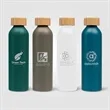 Eden - 20 oz. Aluminum Water Bottle with Bamboo Lid - Laser