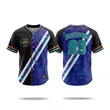 Sublimation UPF Mesh Full-Button Baseball Jersey - Men Women