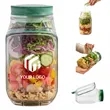 Picnic school office portable food jar side open salad pod