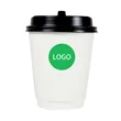 8oz Double Wall Paper Coffee Cups With Lid