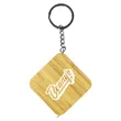 Bamboo Tape Measure Keychain