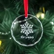 3 Inch Christmas Crystal Ornament