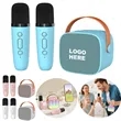 Portable Karaoke Speaker with Dual Wireless Microphones