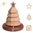 Christmas decor novelty desktop wooden perpetual calendar