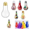 100ML Plastic Light Bulb Juice Drink Bottle Candy Decor Jar