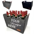 12 Bottle Wine Carrier With Divider Felt Storage Tote