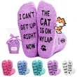 Cat dog lover Christmas gift funny cozy non-slip fuzzy socks