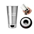 Stainless Steel Beer Cup Holder With A Bottle Opener