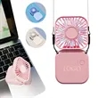 USB Rechargeable Personal Hand Fans Neck Lanyard