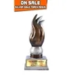 Resin Gold and Silver Torch Trophy